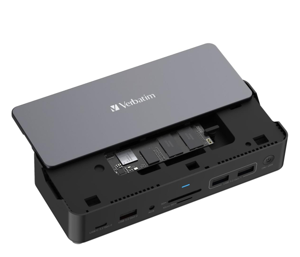 Verbatim USB-C Pro 2xHDMI DP RJ45 4xUSB 3xUSB-C SD microSD SSD 256GB - 1236426 - zdjęcie 5